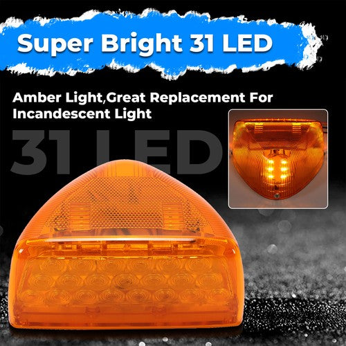 Turn Signal Corner Head Light Marker 31 LED Amber for Peterbilt 379 359