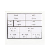DURAFORCE Metric M3-M8 + SAE 6-32-1/4-20 Aluminum Rivet Nut Rivnut Nutsert Kit 300Pcs