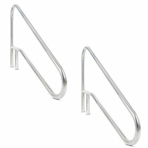 DURAFORCE Pair(2PC) Swimming Pool Hand Rail Ladder Handrail Stair Rail 304 Stainless Steel