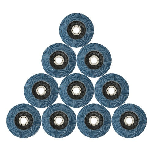 DURAFORCE 10× 5" 125mm Premium Zirconia Flap Disc Grit40/ Wheel Angle Grinder Sanding Disk