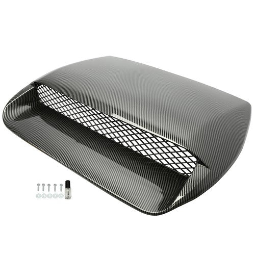 Carbon Fiber Look Air Flow Hood Scoop Bonnet Vent for 2015-2021 Subaru WRX STI