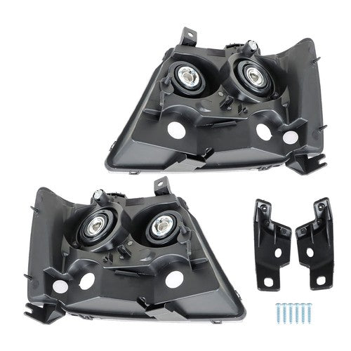DURAFORCE Chrome New For Chevy Avalanche/Suburban/Tahoe 2007-2014 Halogen Pair Headlights