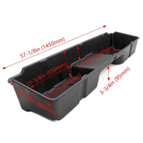 Underseat Storage Box For 1999 2006 Chevy Gmc Silverado Sierra Extended Cab