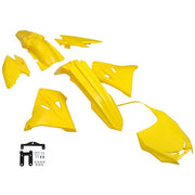 DURAFORCE Yellow Restyled Plastics Kit New Style 2019 For Suzuki RM250/RM125 2001-2008