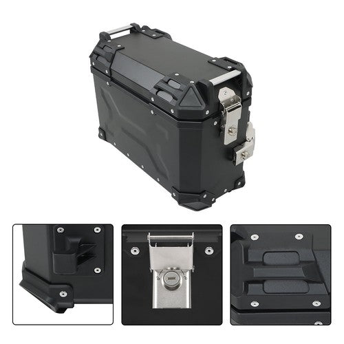 DURAFORCE 36L Luggage Side Box Hard Trunk Saddle Bag with Mounting Brackets Universal