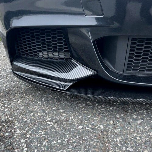 Front Bumper Lip Splittle for 11-16 BMW F10 535i 528i 550i M Sport Carbon Fiber