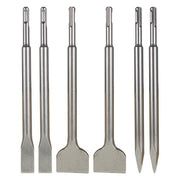 DURAFORCE 6-Pack Concrete Drill Bit Set Includes Point Chisel + 20mm & 40mm Flat Chisel