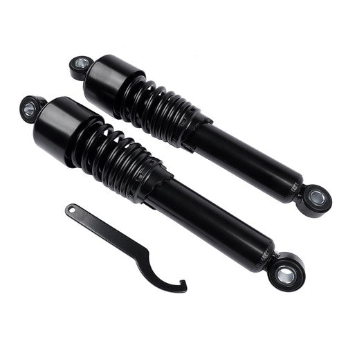 DURAFORCE Black 13in Heavy Duty Rear Shocks For Harley Road King Touring Street Tour Glide