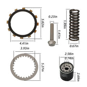 DURAFORCE Heavy Duty Clutch Friction Plates Kit w/Gasket For Yamaha YZF-R6/S FZ6