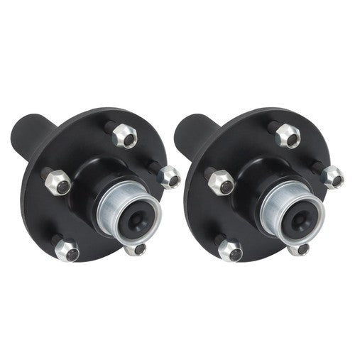 DURAFORCE [2-Pack] New Pre-assembled For 5-Lug-4.5" Trailer Hub Kit and Round #84 Spindle