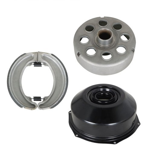 DURAFORCE 1988-96 For Honda TRX300/FW FourTrax 300 2×4 Rear Brake Drum & Cover Brake Shoe