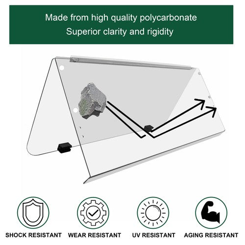 DURAFORCE Clear Folding Windshield For 1995-2003 Yamaha G14 G16 G19 Golf Cart Part PC