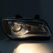 DURAFORCE Single Right Side For Chrysler 300 2011-2014 Headlight Chrome Halogen Clear Lens
