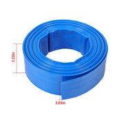 DURAFORCE 2" x 50FT Irrigation Discharge PVC Hose with Two Hose Collets Blue
