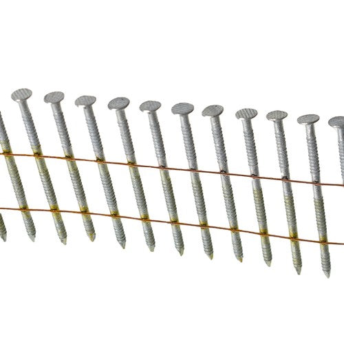 DURAFORCE 3600Pcs Siding Nails 1-1/2” x .092” 15 Degree Collated Wire Coil Full Round Head