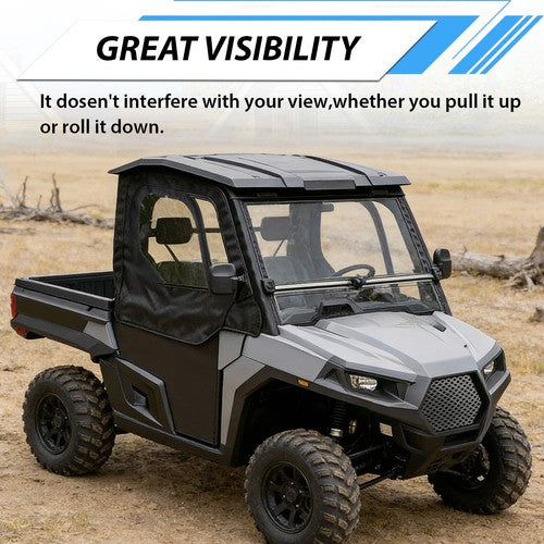 PVC Soft Half Door Enclosure Black Clear for T-Boss 550 750 560 760 UTV
