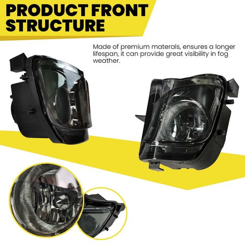 DURAFORCE For 2006-2010 07 08 Lexus IS250 IS350 Smoked Lens Fog Lights Bumper Lamps w/Bulb