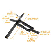 DURAFORCE Manual Implement 1-Point Lift For ATV/UTV Field Work 2" Receiver Lawn Tractor
