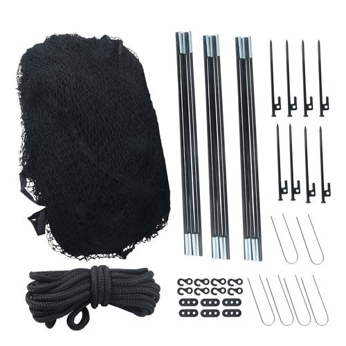 DURAFORCE 22x12x8 FT Softball Baseball Cage Net and Frame Heavy Duty Pitching Cage