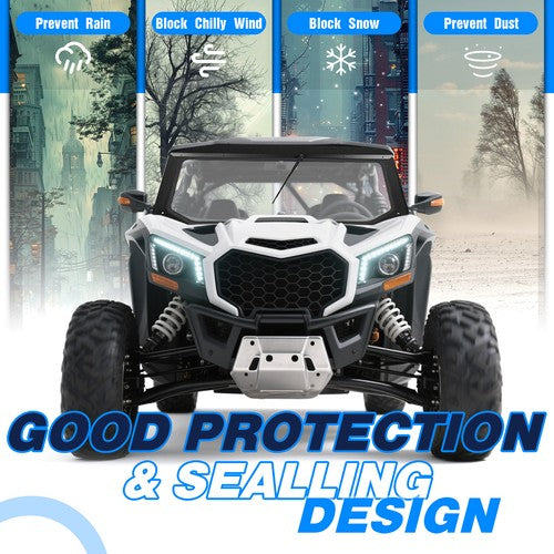 Glass Front Windshield With Wiper For Can-Am Maverick X3 DS RC 2017 2025 ATV UTV