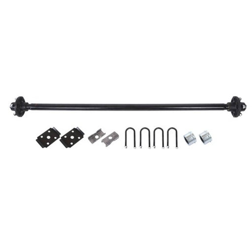 DURAFORCE 56.5' Hub Face 46.5' Spring Center w/ U-Bolt 4 lug-4' 2K 2000lbs Trailer Axle