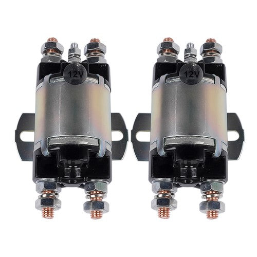 DURAFORCE 2Pcs Gas Golf Cart Solenoid For Yamaha G1 6 Terminal 12 Volt 100A J17-81950-01