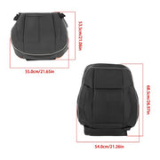 DURAFORCE NEW For Hummer H3 2006-10 Driver Seat Cover Cushion+Backrest Black Leather