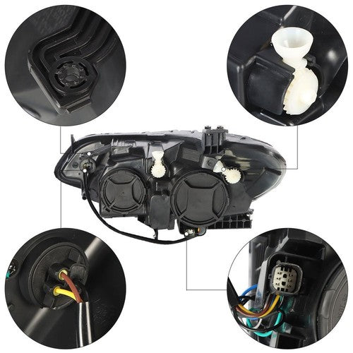 DURAFORCE Headlight For Chevrolet Cruze Sedan 16-19 RH Passenger Side Halogen Type Clear