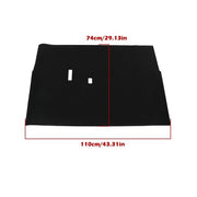 DURAFORCE Fit For Club Car DS Floor Mat Black Full-Coverage Golf Carts 1982-Up New