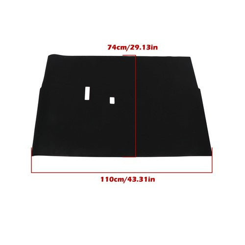 DURAFORCE Fit For Club Car DS Floor Mat Black Full-Coverage Golf Carts 1982-Up New