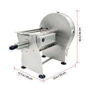 DURAFORCE 0-0.4'' Adj. Thickness Vegetable/Fruit Jerky Meat Slicer, Non-Slip Feet, Silver