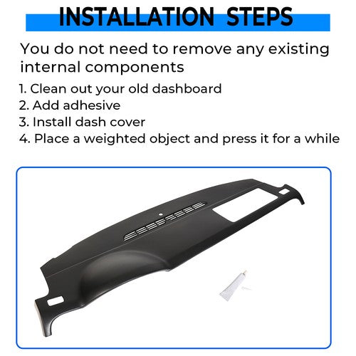 Dash Cover Cap Black Panel Pad for Avalanche Suburban Tahoe Yukon 2007 2014