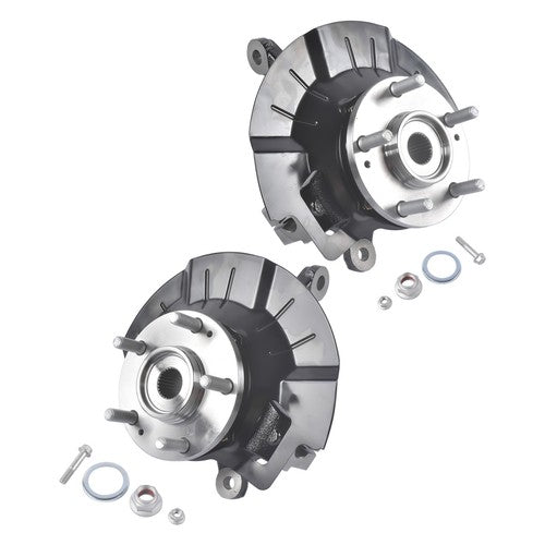 DURAFORCE 2PCS Front Loaded Steering Knuckle & Wheel Bearing Hub For Kia Soul 2014-2016