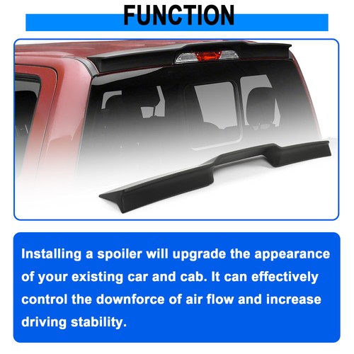 Matte Black Truck Cab Spoiler for 09-2014 Ford F-150 All Cab Size 983379