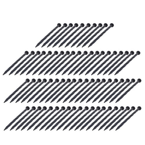 DURAFORCE Garden Spiral Landscape Spikes 70PCS 8 Inch Plastic Landscape Anchoring Spikes