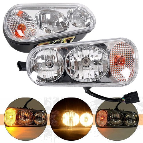 DURAFORCE Snow Plow Headlights Light Kit For Boss Western Meyer Blizzard SnowDogg