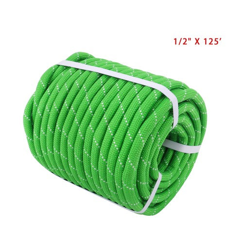 DURAFORCE 1/2 in x 125 ft Double Braided Rope Swing Camping Breaking Strength 8400 Pounds