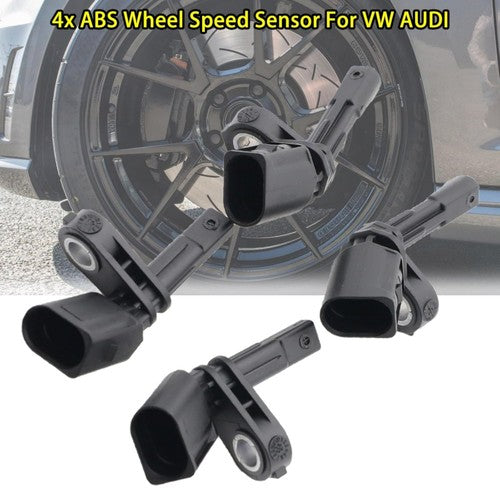 DURAFORCE Set 4 ABS Wheel Speed Sensor For VW Volkswagen Amarok 11-2013 Beetle 2012-2019
