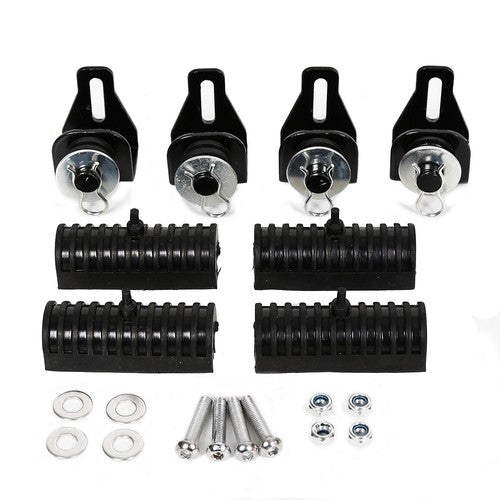 DURAFORCE Saddlebags Saddle Bag Conversion Brackets w/ Hardware For Harley Softail 84-17