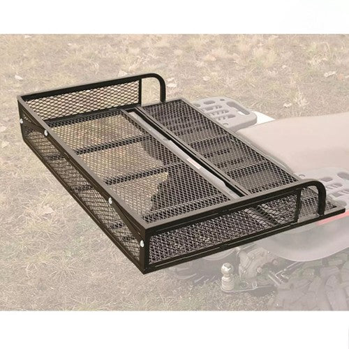 DURAFORCE Rear Drop Mesh Basket Rack Steel Cargo Luggage Carrier For Universal 500LBS