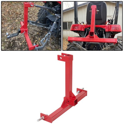 3 Point 2 Inch Receiver Trailer Tow Hitch Category 1 Tractor Drawbar Attachment
