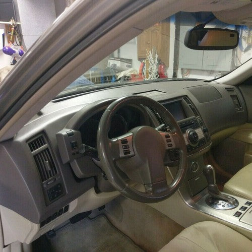 Black Painted Dash Cover Dash Cap with Glue for 2006-2008 Infiniti FX35