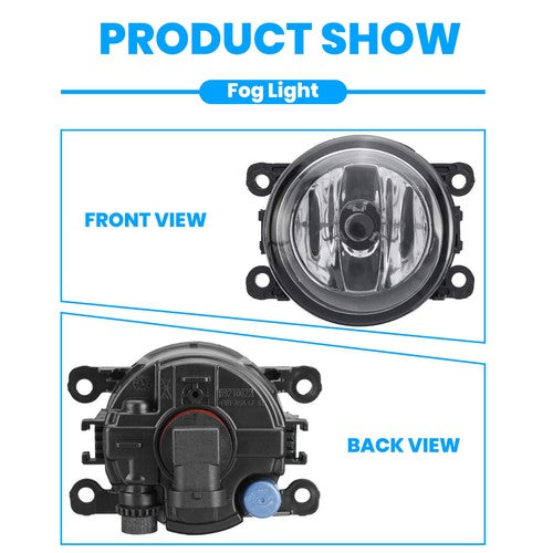 For 2015-2018 Jeep Renegade Front Clear Lens Fog Lights Bumper Lamp Replacement