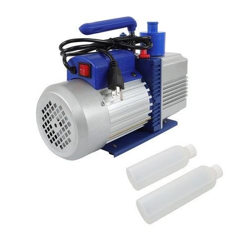 DURAFORCE For R12 R22 System 110V 9.6 CFM 1 HP Dual-Stage Rotary Vane HVAC Air Vacuum Pump