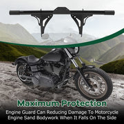 DURAFORCE Engine Guard Crash Bar W/ Mid Control For Harley Dyna Street Bob FXDB 2006-2017
