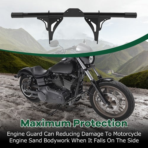 DURAFORCE Engine Guard Crash Bar W/ Mid Control For Harley Dyna Street Bob FXDB 2006-2017