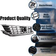 DURAFORCE For 2020 2021 2022 Volkswagen VW Passat Front Chrome Grille Grill Assembly