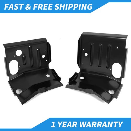 2 Piece Floor Pan Support Mounts Steel for Ford F150 F250 F350 Bronco 1980 1998