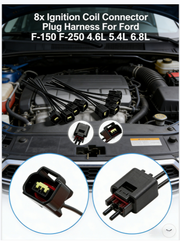 DURAFORCE New FOR Ford Expedition F-150 F-250 4.6L 5.4L 8x Ignition Coil Connector Plug