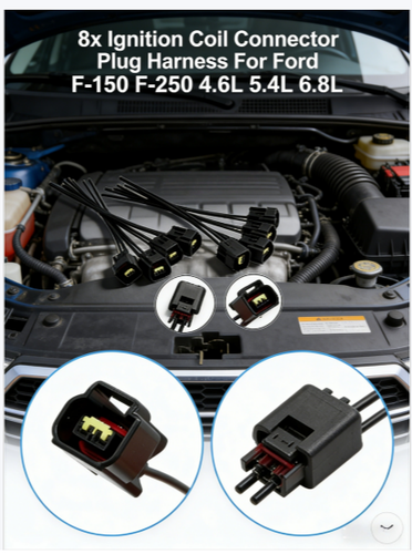 DURAFORCE New FOR Ford Expedition F-150 F-250 4.6L 5.4L 8x Ignition Coil Connector Plug